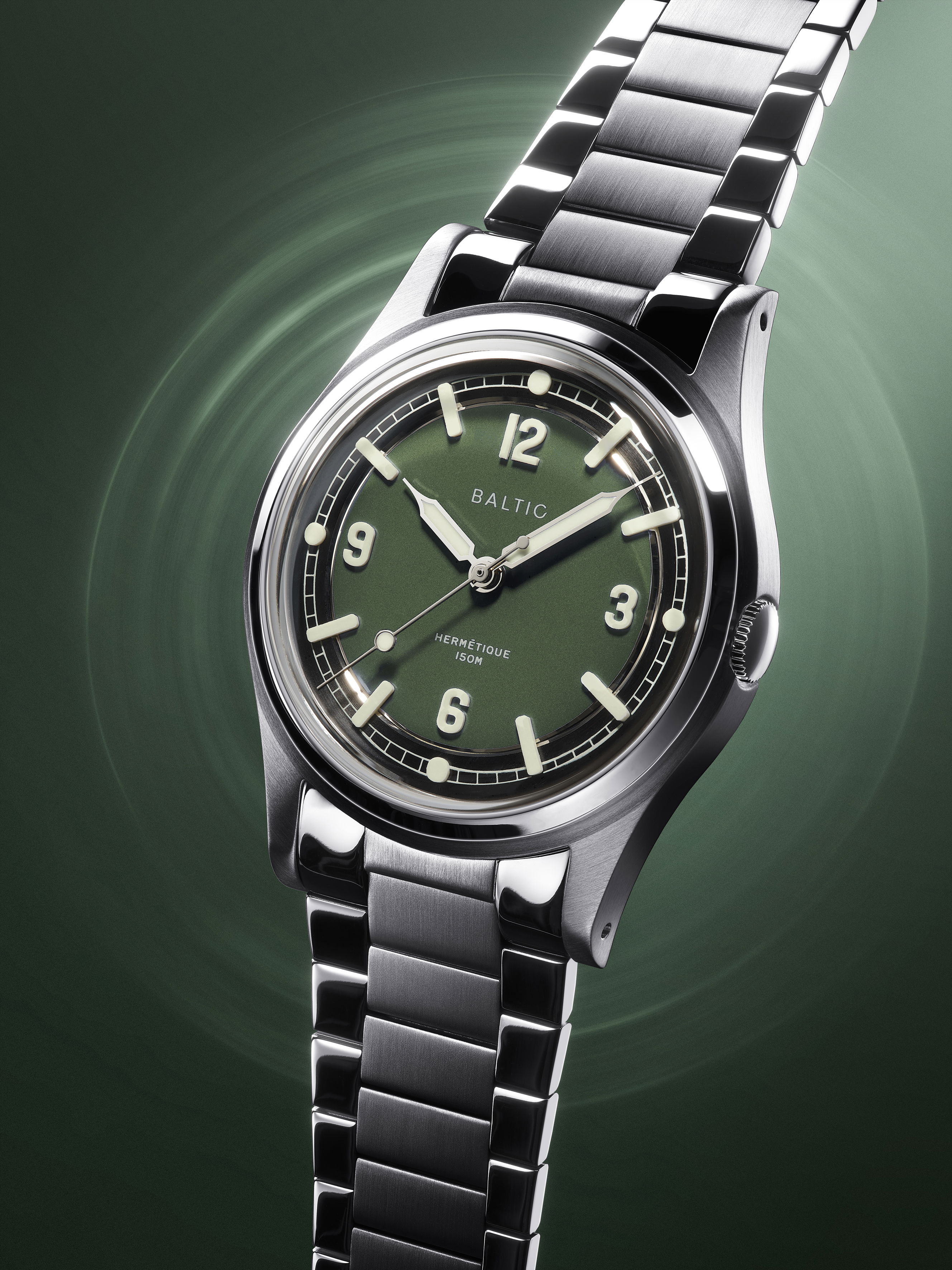 Hermétique Tourer Green | Baltic Watches