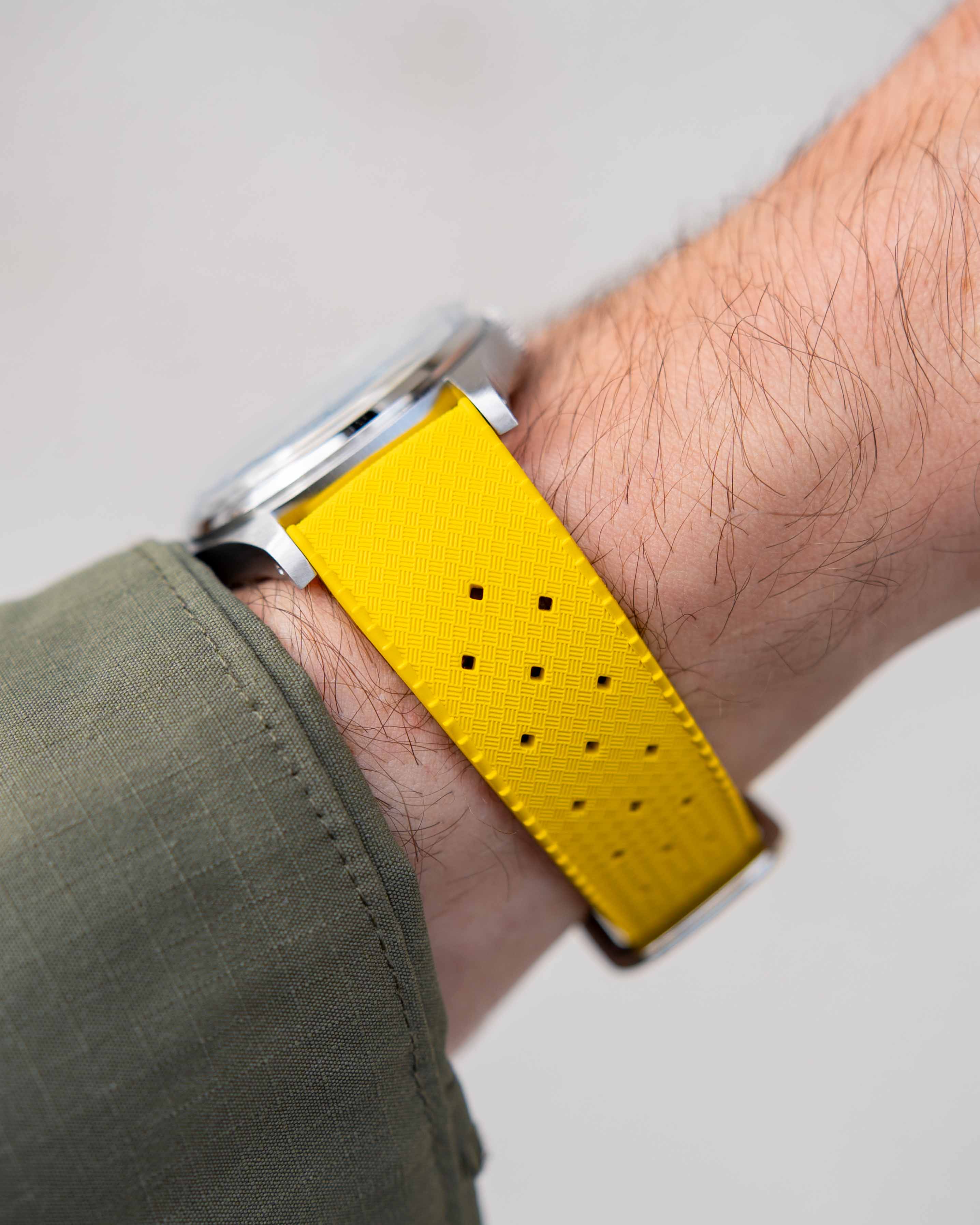 Rubber Sport strap - Yellow