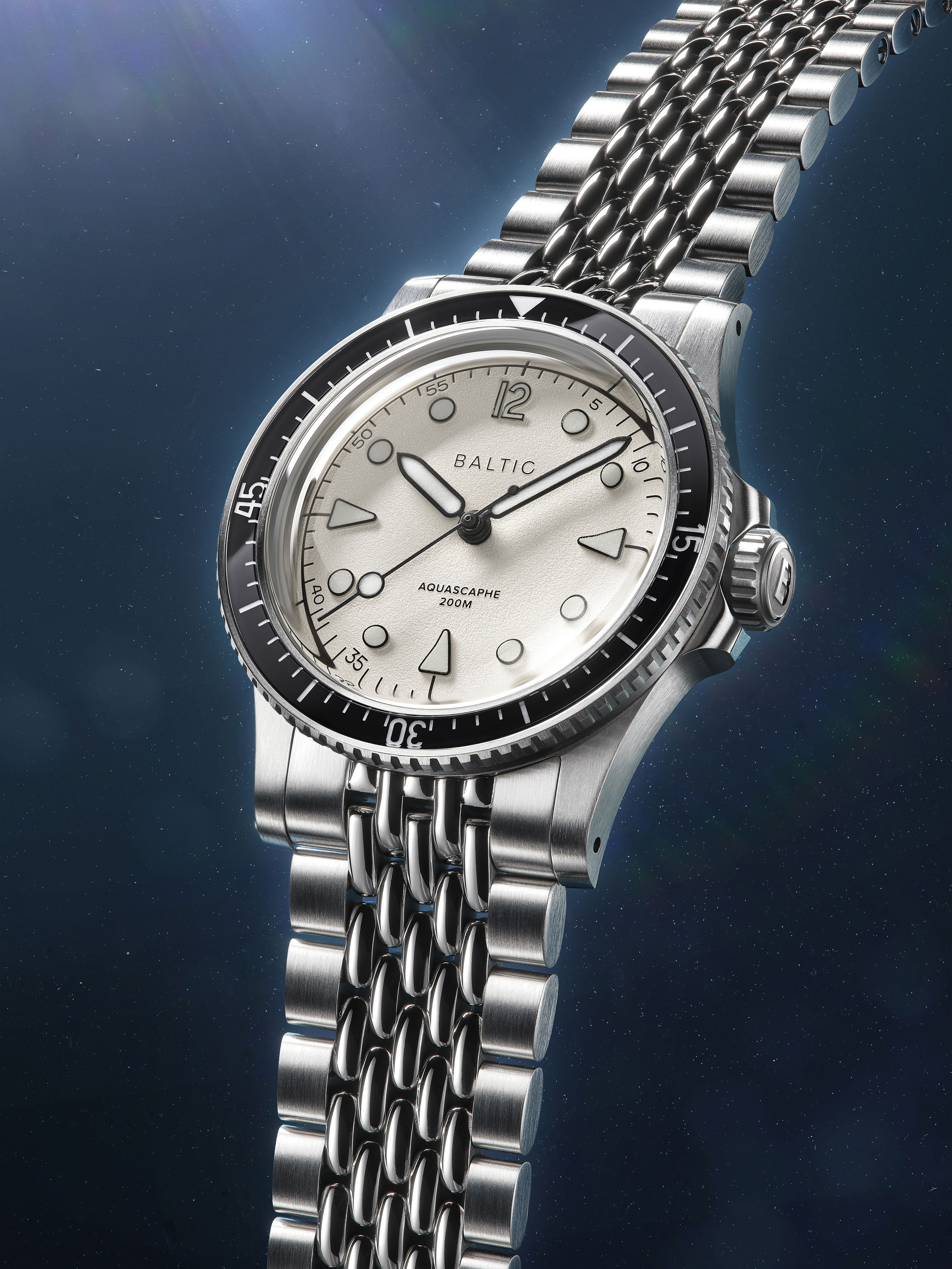 Aquascaphe MK2 Warm Silver | Baltic Watches