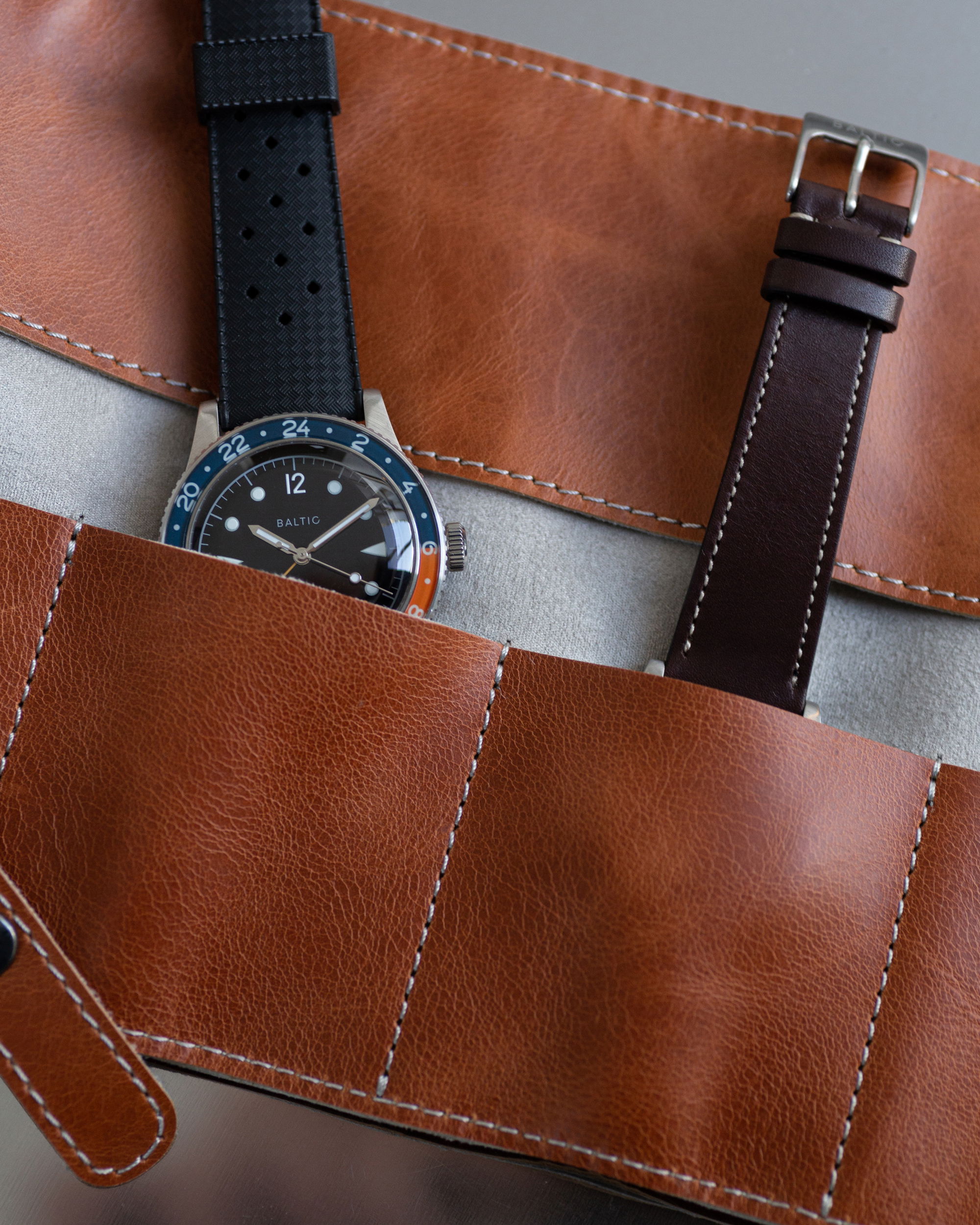 Watch roll - 4 watches - Lion